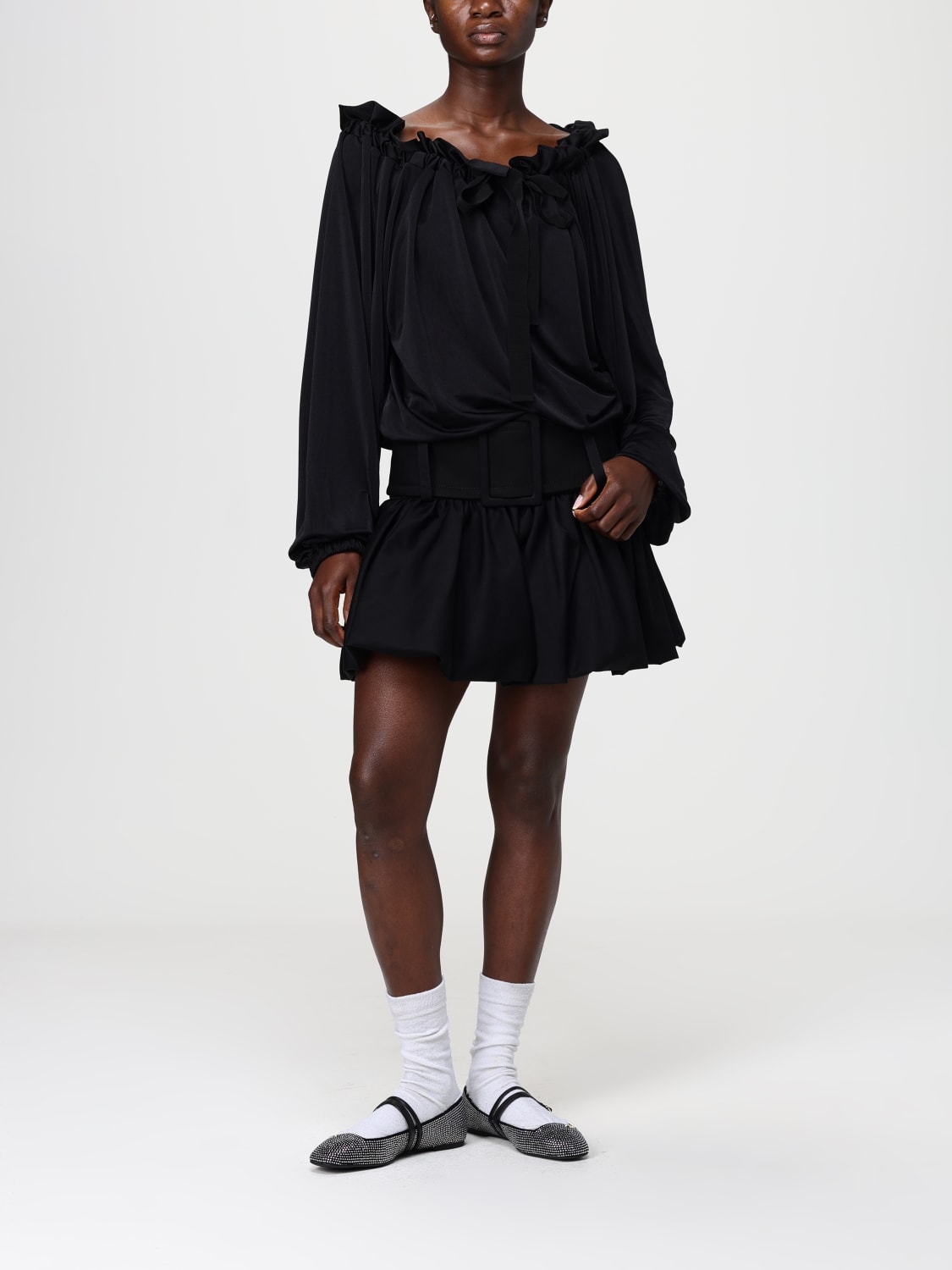 PATOU TOP: Hemdbluse damen Patou, Schwarz - Img 2