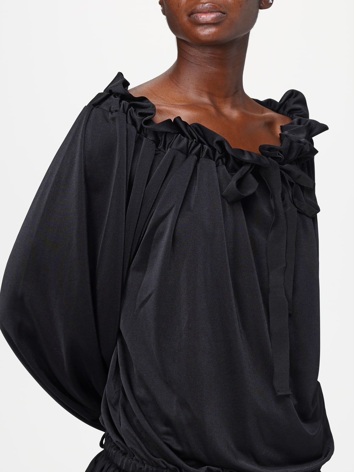 PATOU TOP: Hemdbluse damen Patou, Schwarz - Img 4