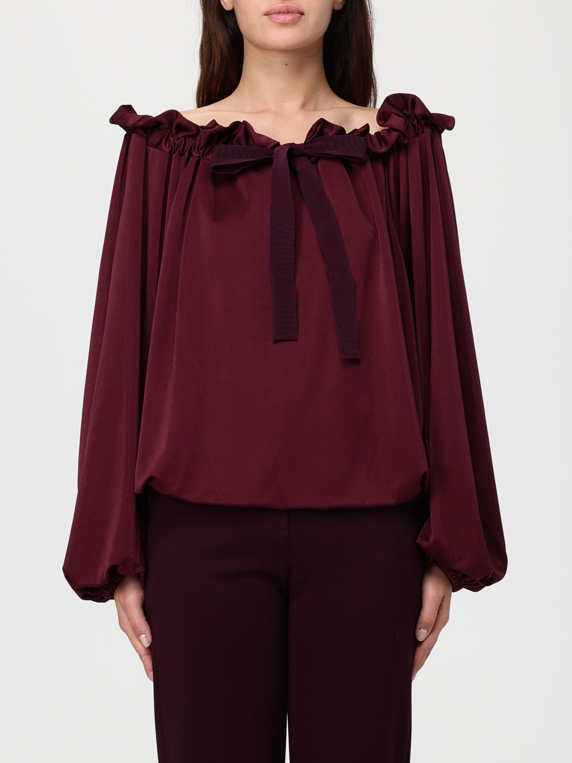 PATOU TOP: Chemise femme Patou, Bordeaux - Img 1