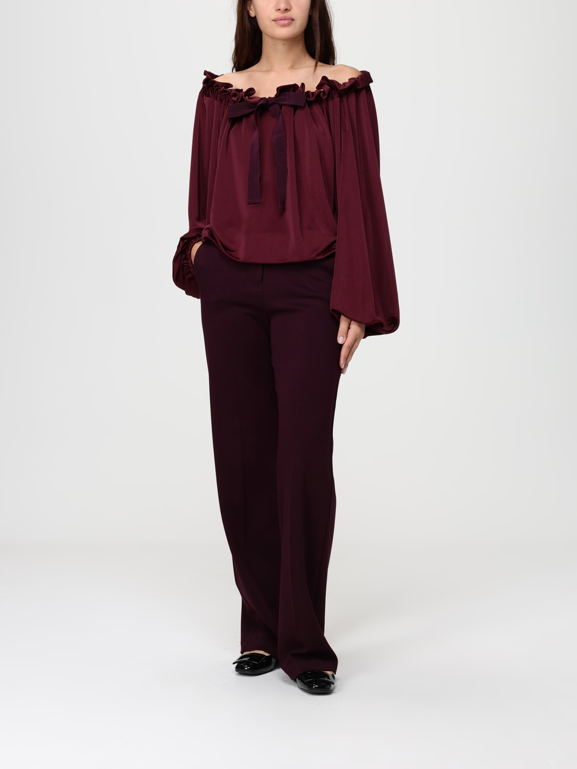 PATOU TOP: Chemise femme Patou, Bordeaux - Img 2