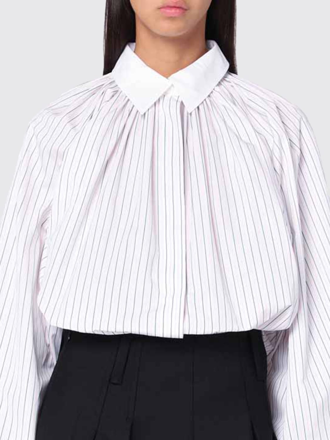 PATOU CAMICIA: Camicia a righe in cotone bio Patou, Rosa - Img 4