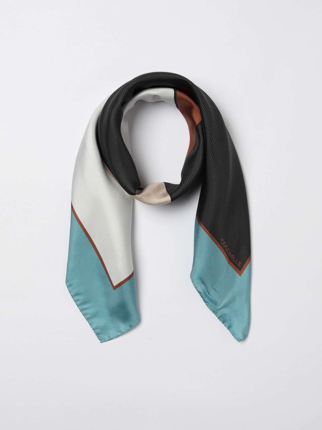 COCCINELLE SEIDENTUCH: Seidentuch damen Coccinelle, Schwarz - Img 2