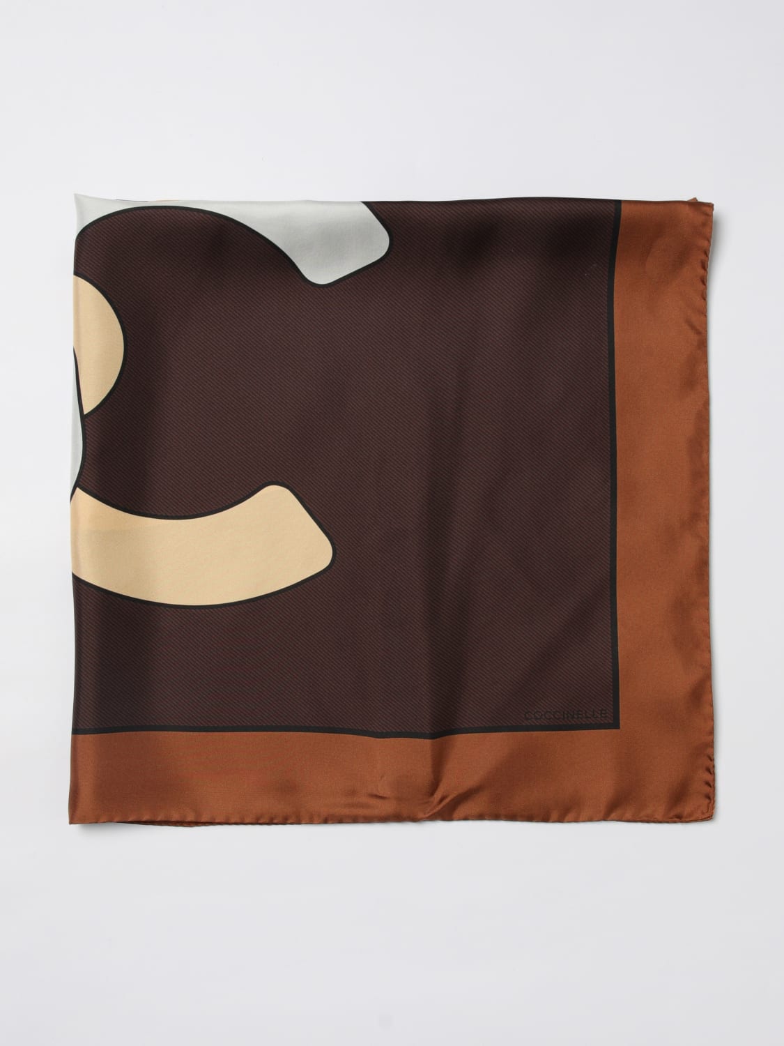 COCCINELLE NECK SCARF: Neck scarf woman Coccinelle, Brown - Img 1