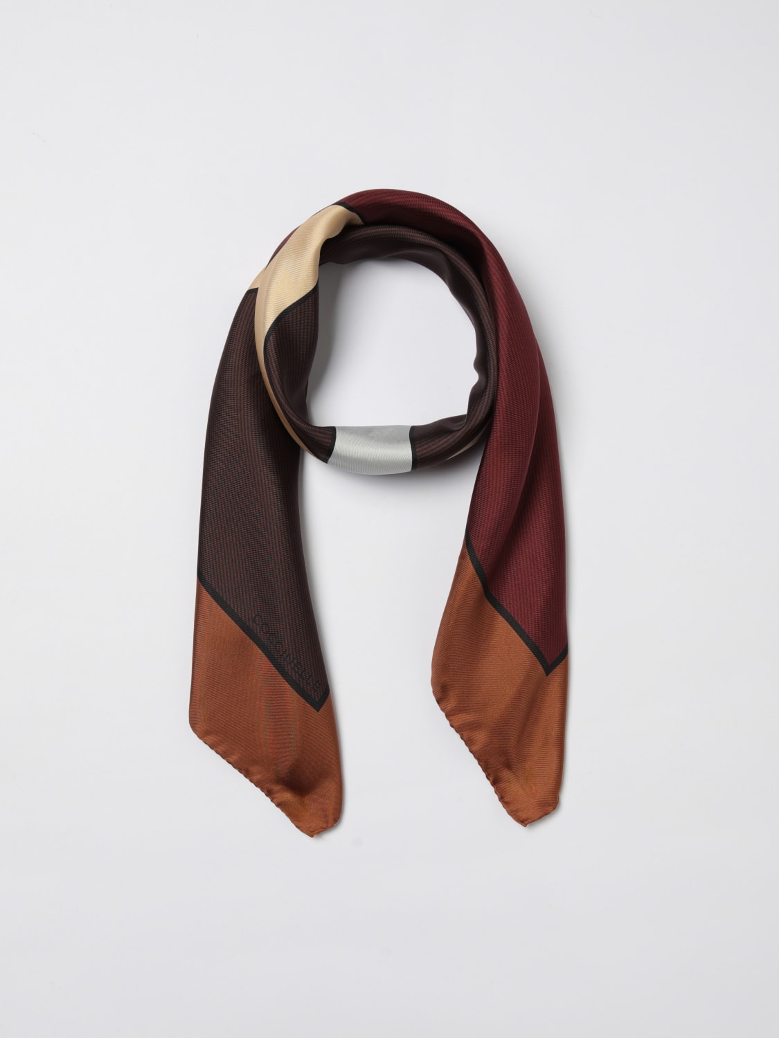 COCCINELLE NECK SCARF: Neck scarf woman Coccinelle, Brown - Img 2