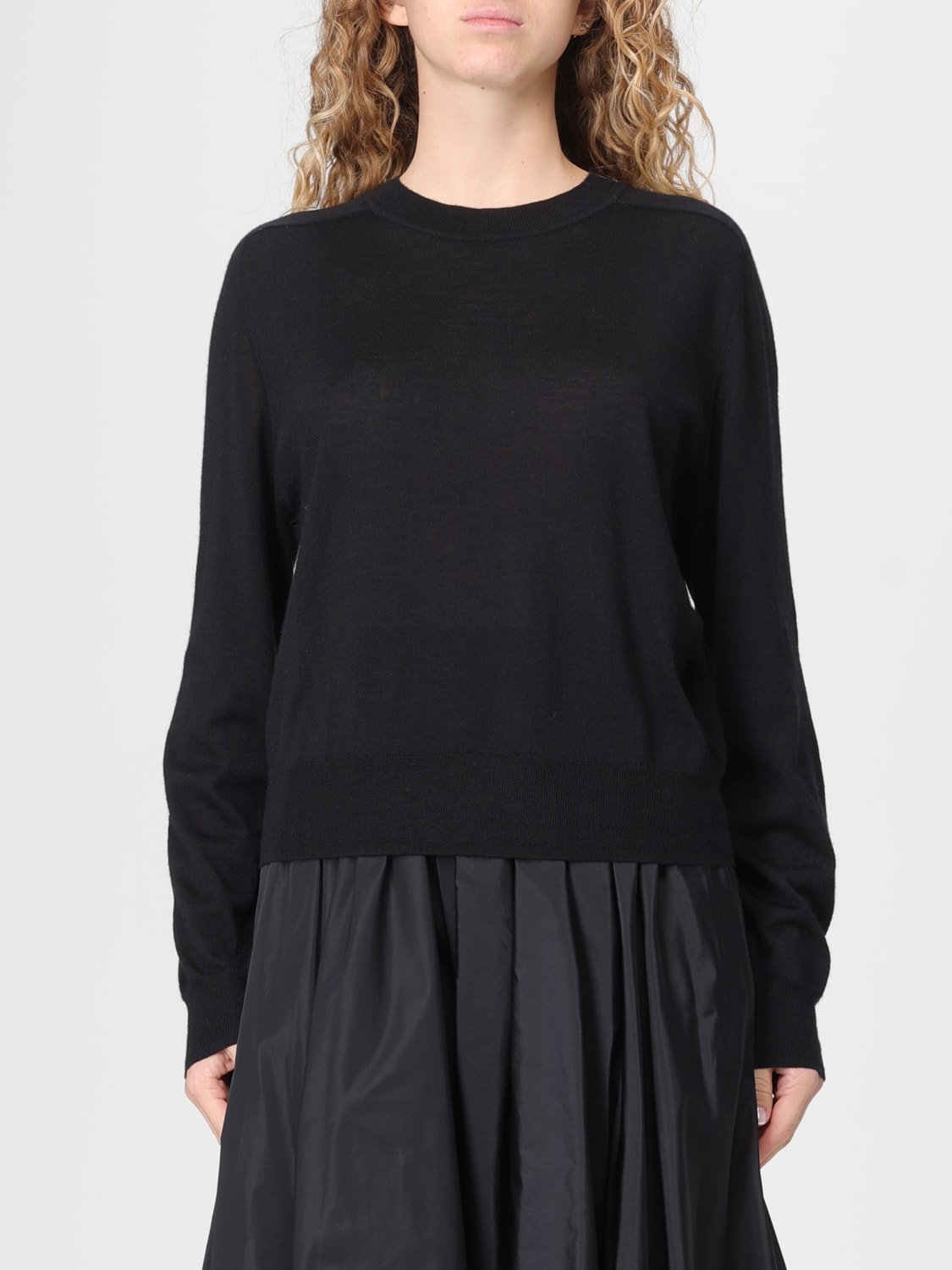 LOU LOU STUDIO MAGLIA: Maglia a girocollo basic Lou Lou Studio, Nero - Img 1