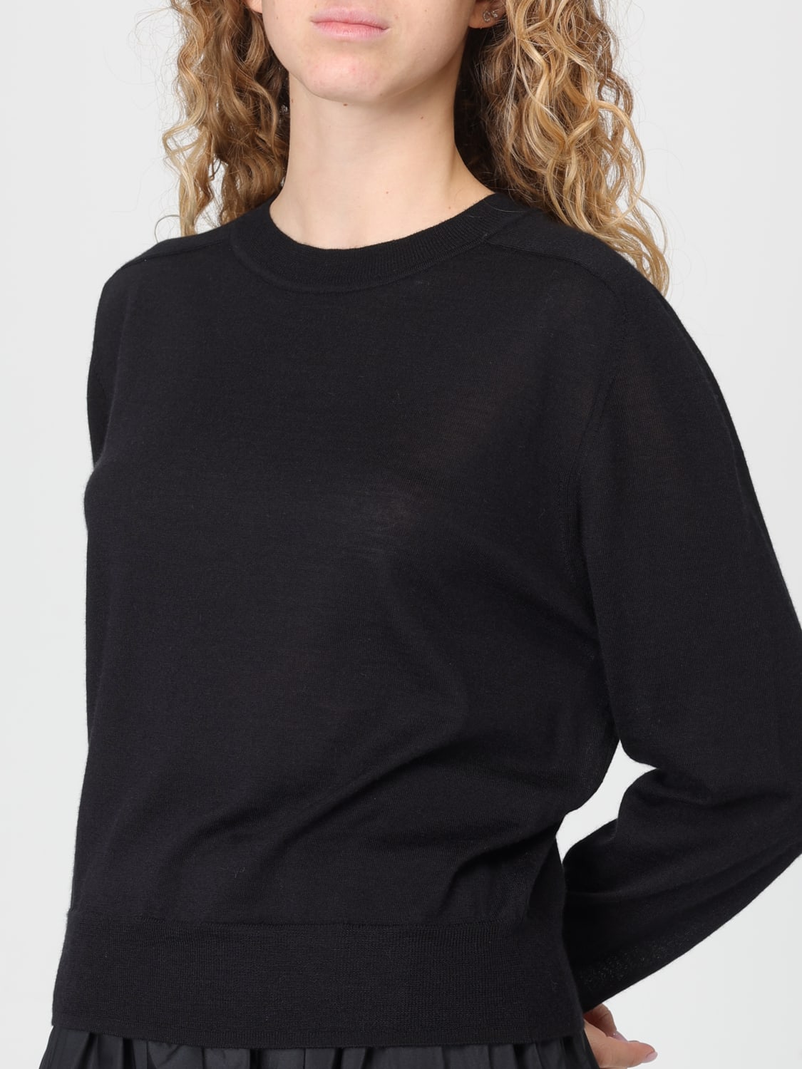 LOU LOU STUDIO MAGLIA: Maglia a girocollo basic Lou Lou Studio, Nero - Img 3