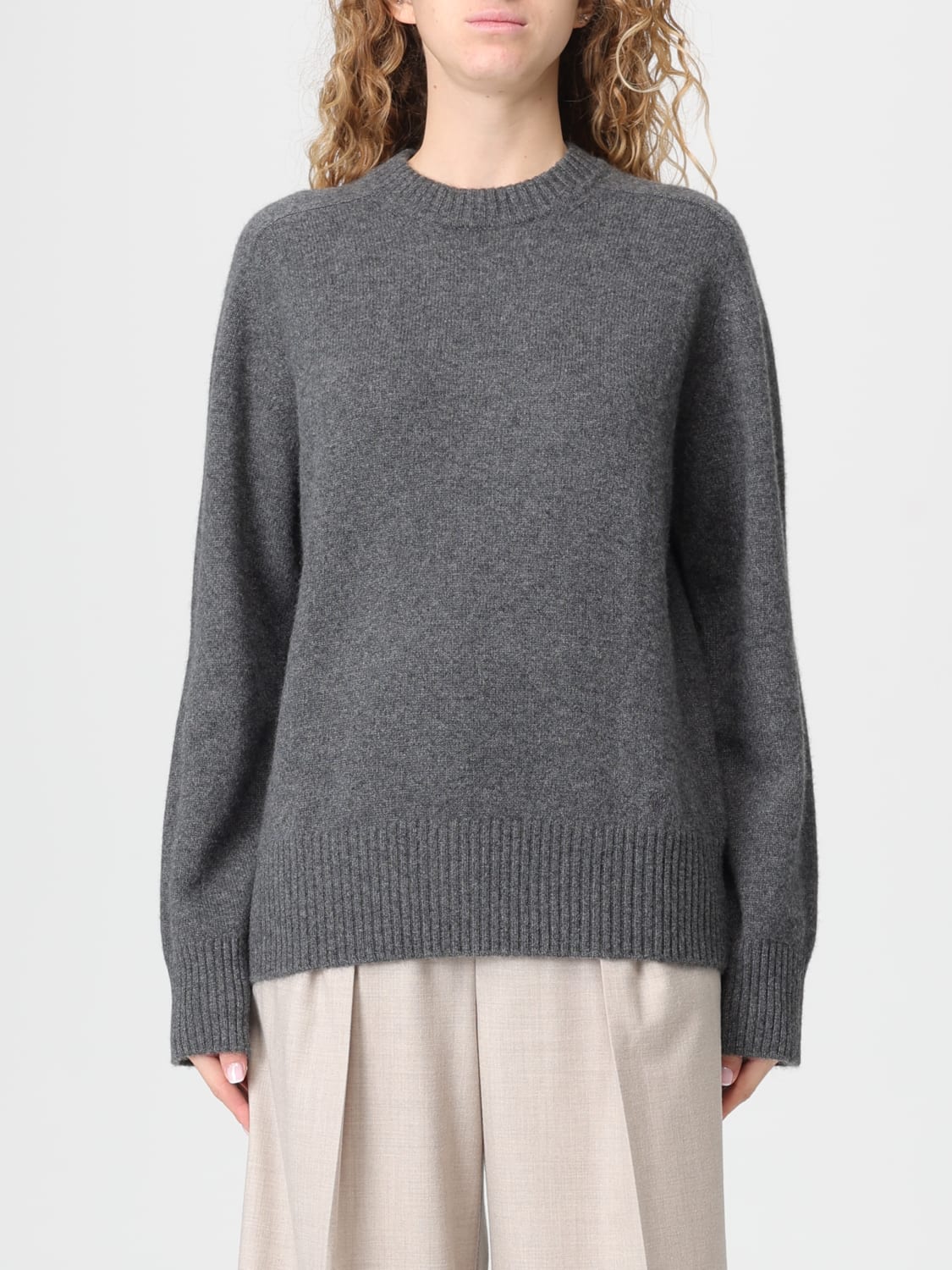 LOU LOU STUDIO MAGLIA: Maglia a girocollo basic Lou Lou Studio, Antracite - Img 1