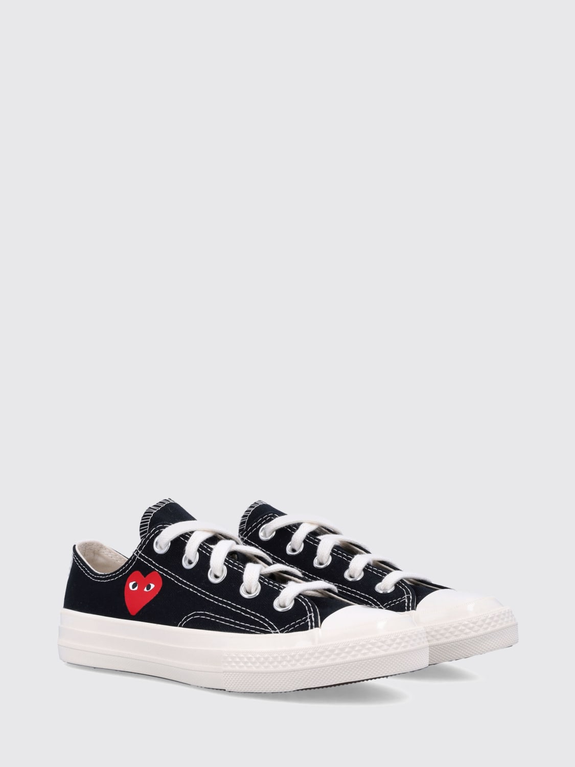 COMME DES GARÇONS PLAY X CONVERSE TRAINERS: Trainers kids Comme Des Garçons Play X Converse, Black - Img 2
