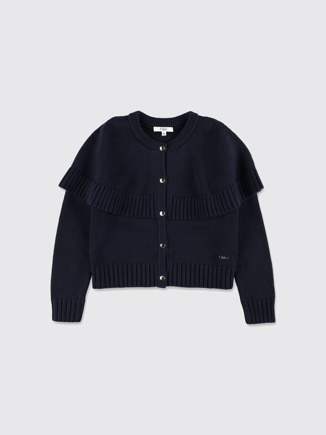 CHLOÉ SWEATER: Sweater kids ChloÉ, Blue - Img 1