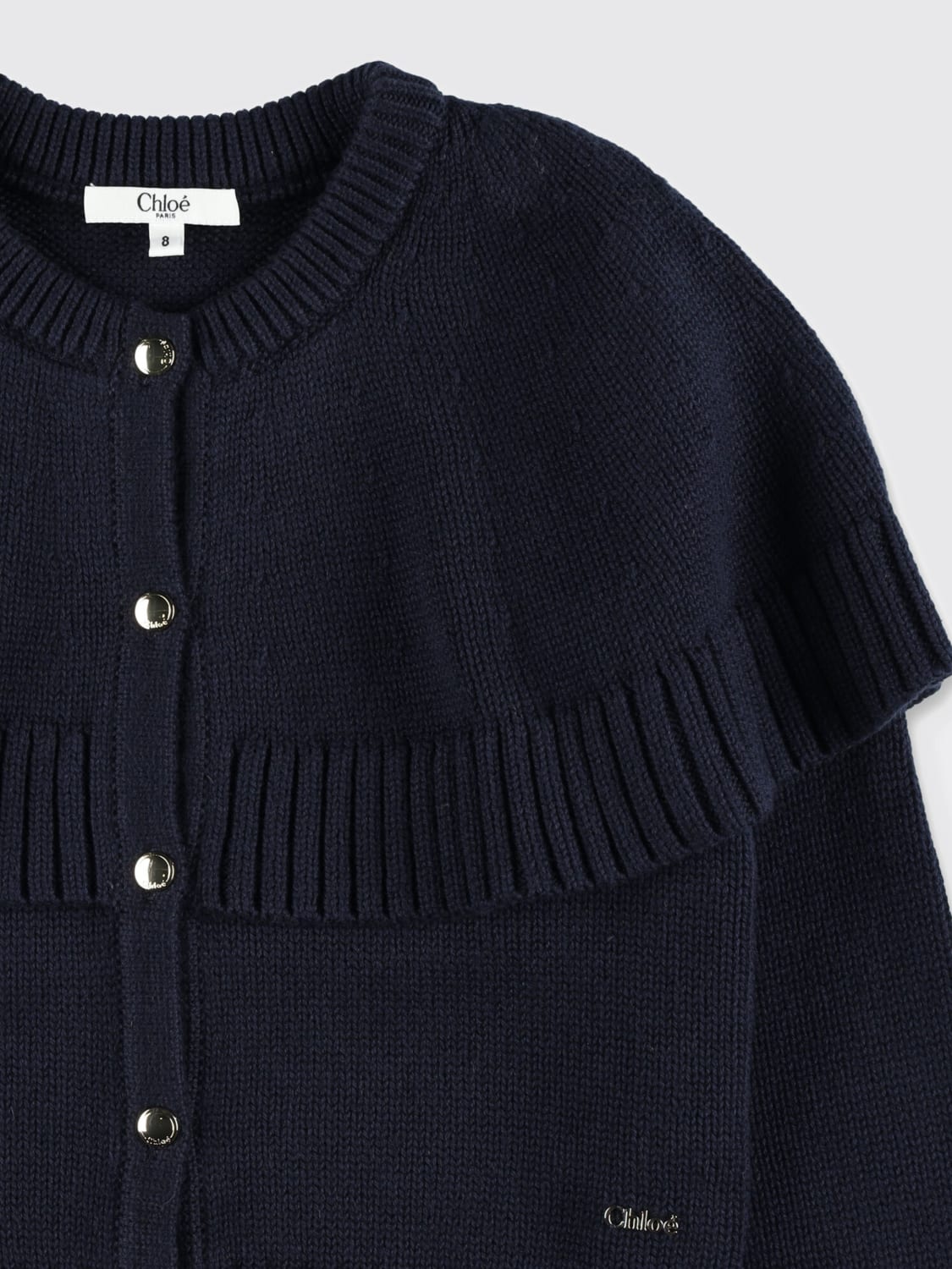 CHLOÉ SWEATER: Sweater kids ChloÉ, Blue - Img 2