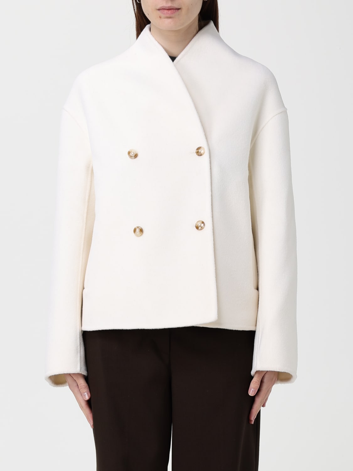 LOU LOU STUDIO COAT: Jacket woman Lou Lou Studio, Ivory - Img 1