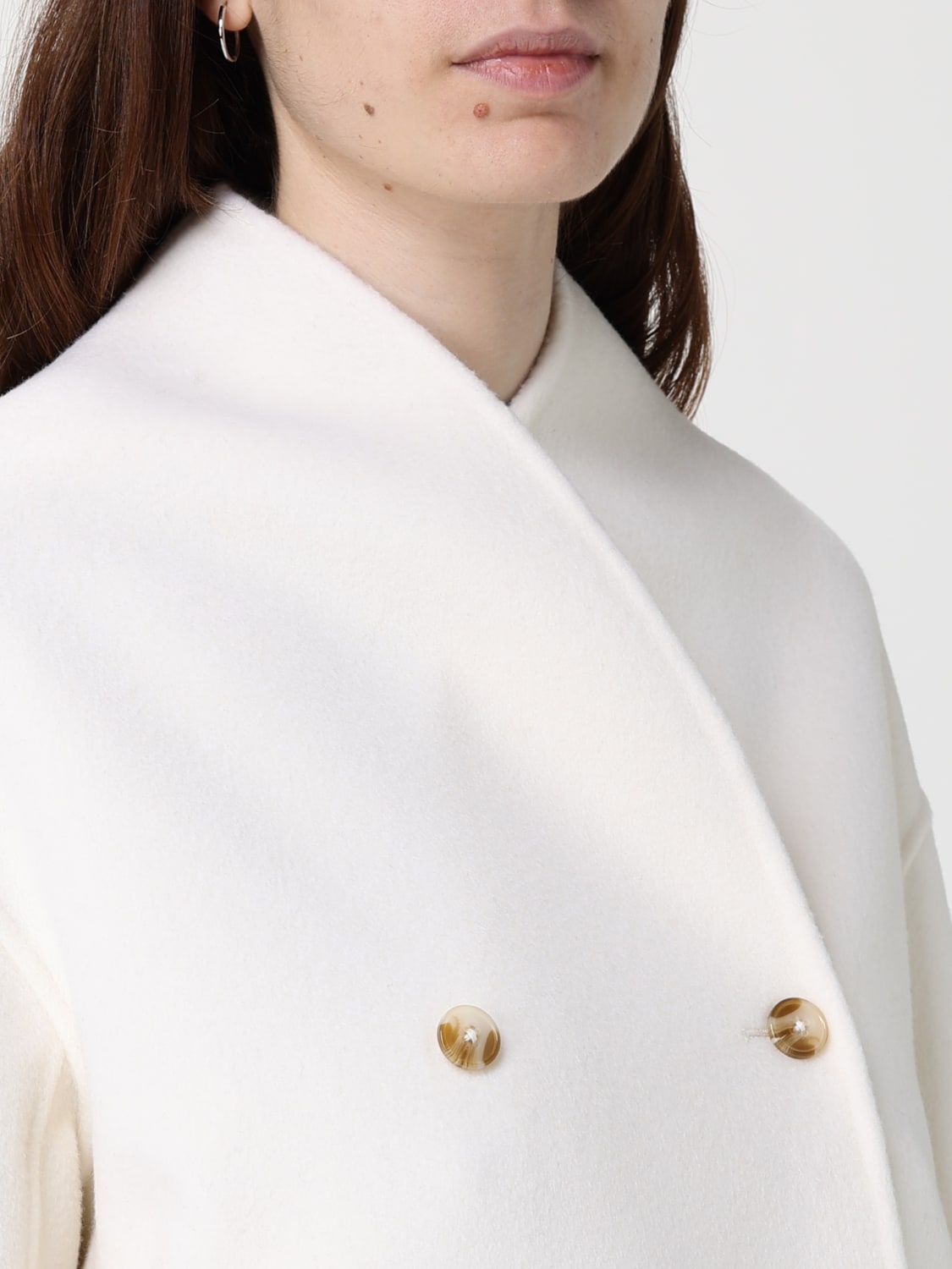 LOU LOU STUDIO COAT: Jacket woman Lou Lou Studio, Ivory - Img 3