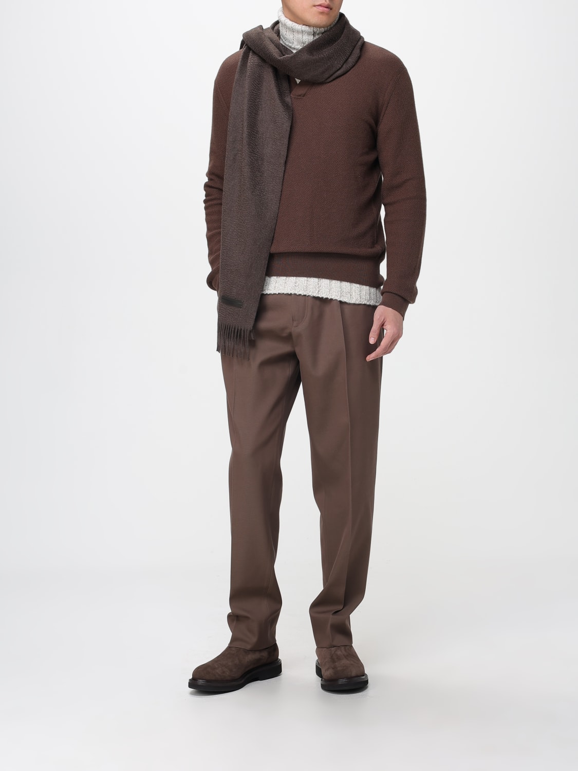 ZEGNA PANTS: Pants men Zegna, Brown - Img 2