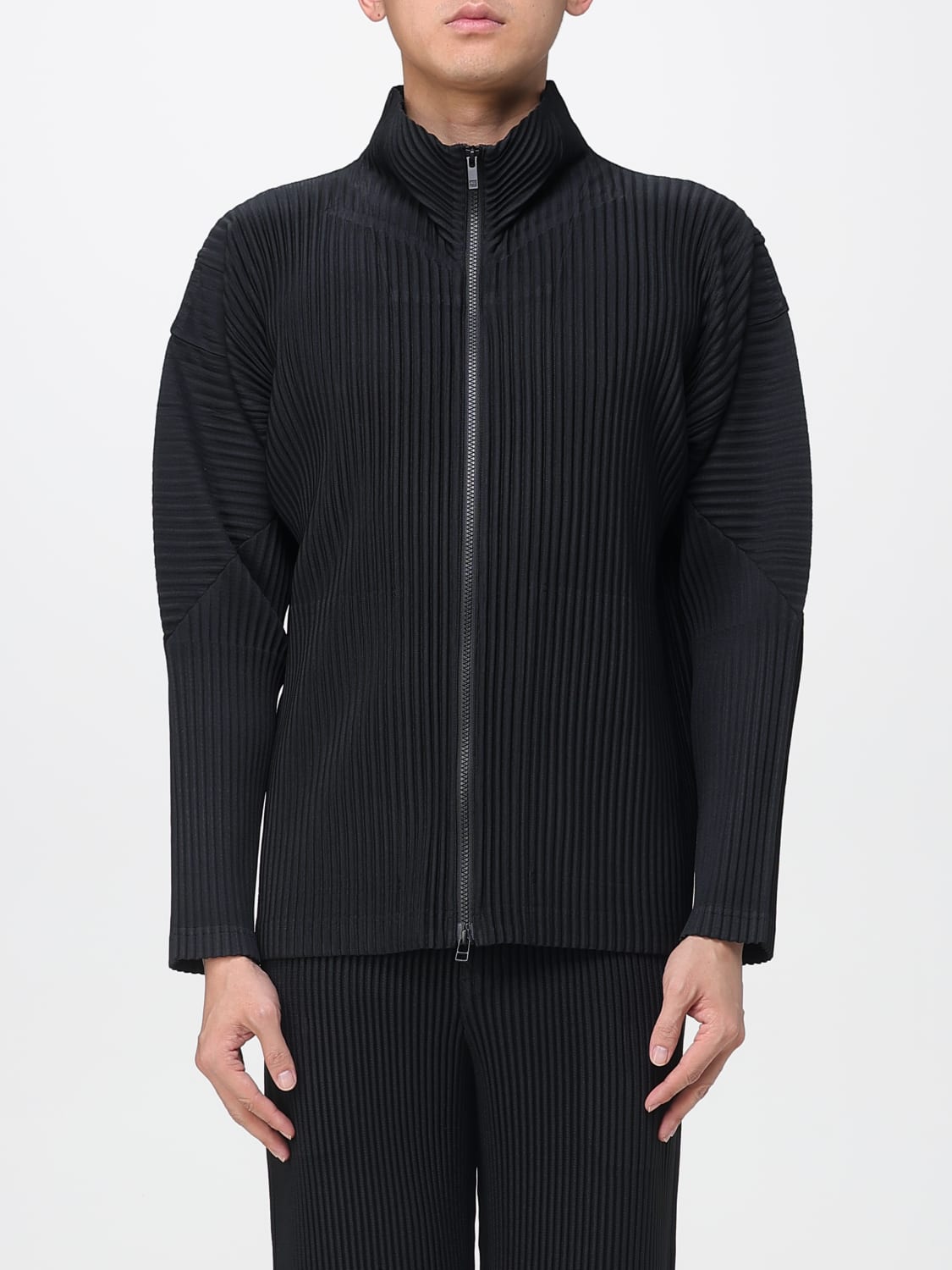 HOMME PLISSE' ISSEY MIYAKE SWEATER: Cardigan men Homme Plisse' Issey Miyake, Black - Img 1