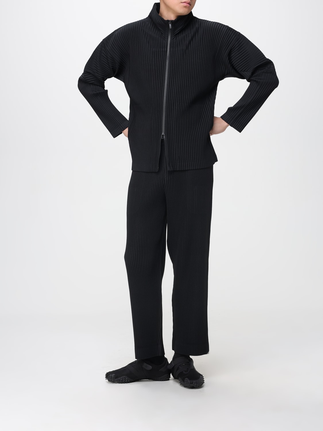 HOMME PLISSE' ISSEY MIYAKE SWEATER: Cardigan men Homme Plisse' Issey Miyake, Black - Img 2