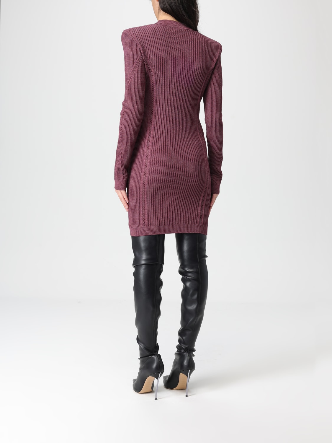 BALMAIN DRESS: Dress woman Balmain, Violet - Img 2