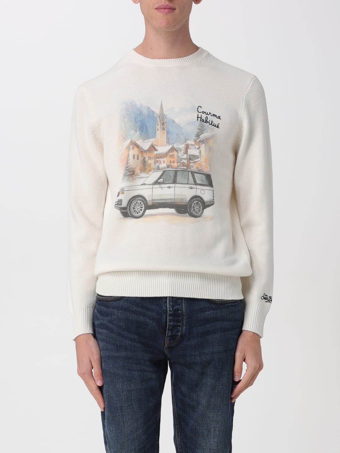 MC2 SAINT BARTH SWEATER: Sweater men Mc2 Saint Barth, White - Img 1