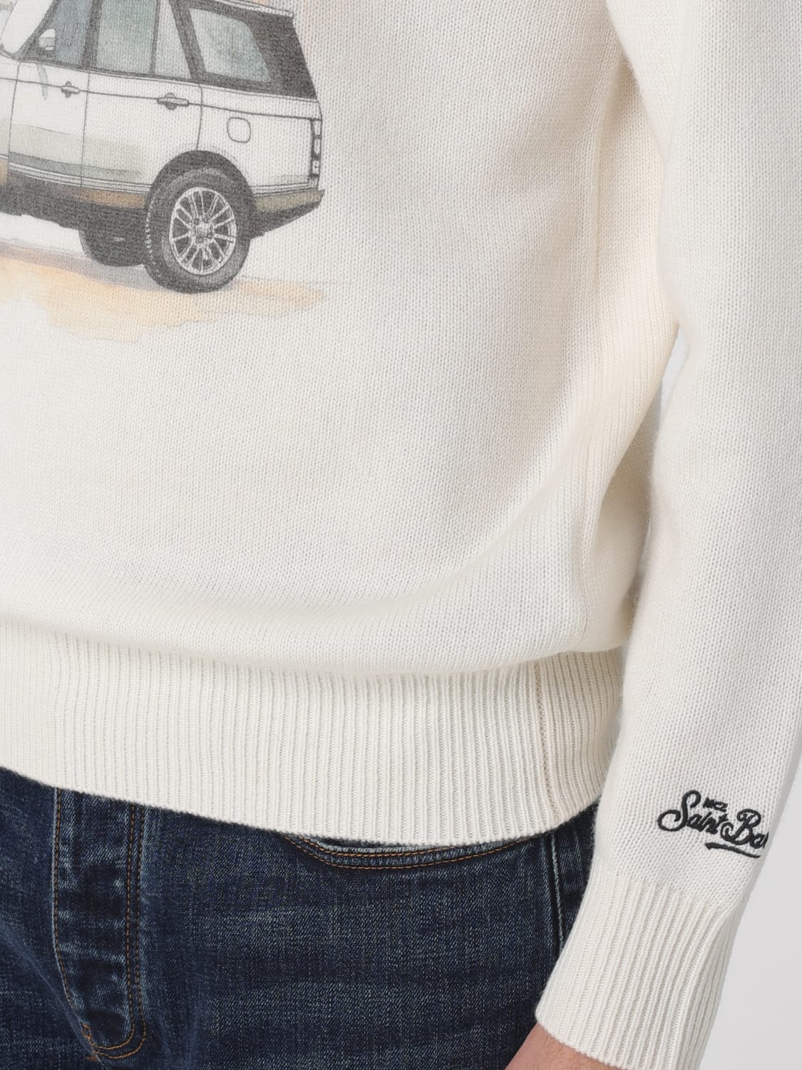 MC2 SAINT BARTH SWEATER: Sweater men Mc2 Saint Barth, White - Img 3