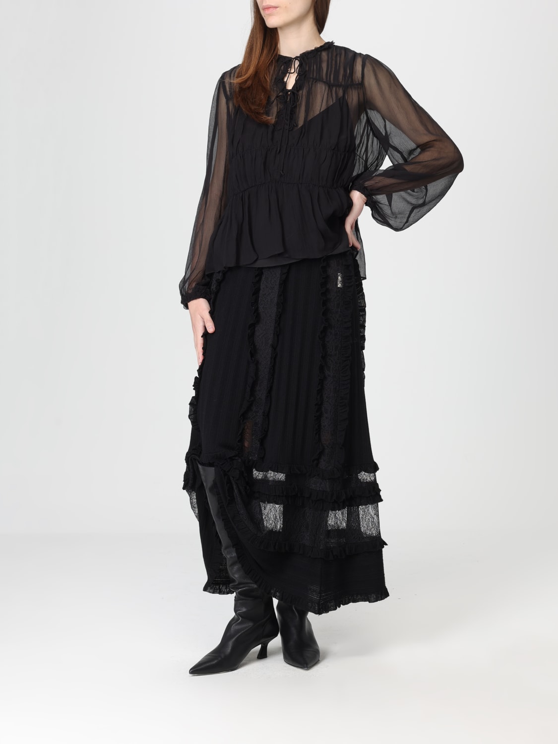 ULLA JOHNSON TOP: Top damen Ulla Johnson, Schwarz - Img 2