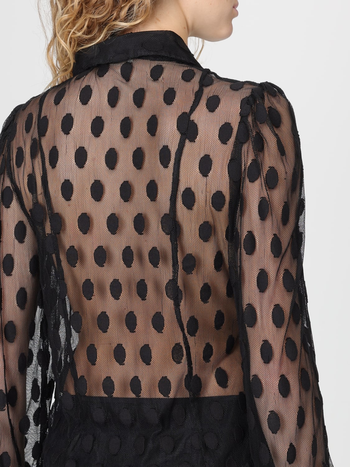 ULLA JOHNSON CAMICIA: Camicia à pois Ulla Johnson, Nero - Img 4