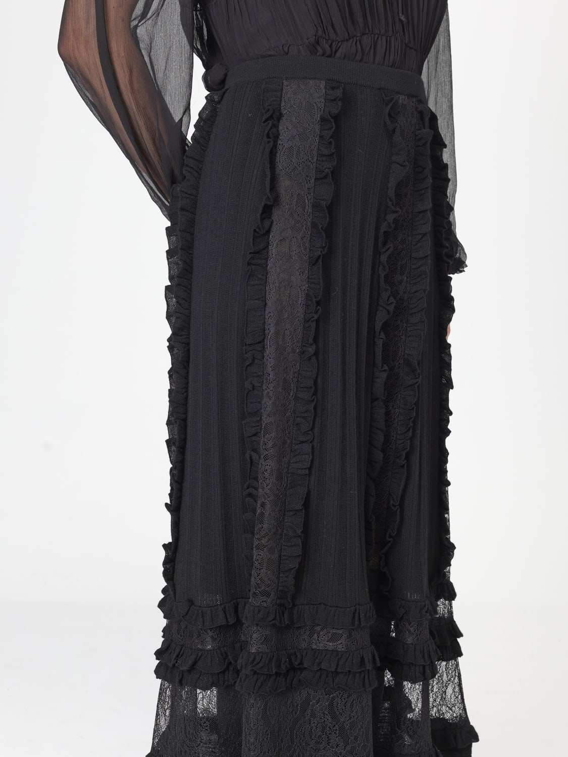 ULLA JOHNSON JUPE: Jupe femme Ulla Johnson, Noir - Img 4