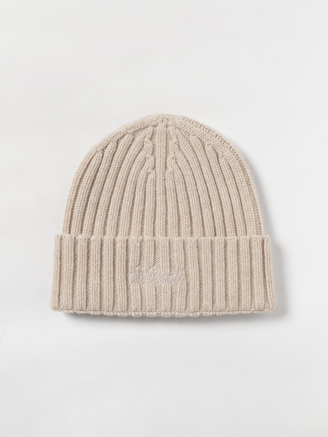 MC2 SAINT BARTH CAPPELLO: Set cappello + pochette Merry Saint Barth Christmas Mc2 Saint Barth in tessuto , Beige - Img 2