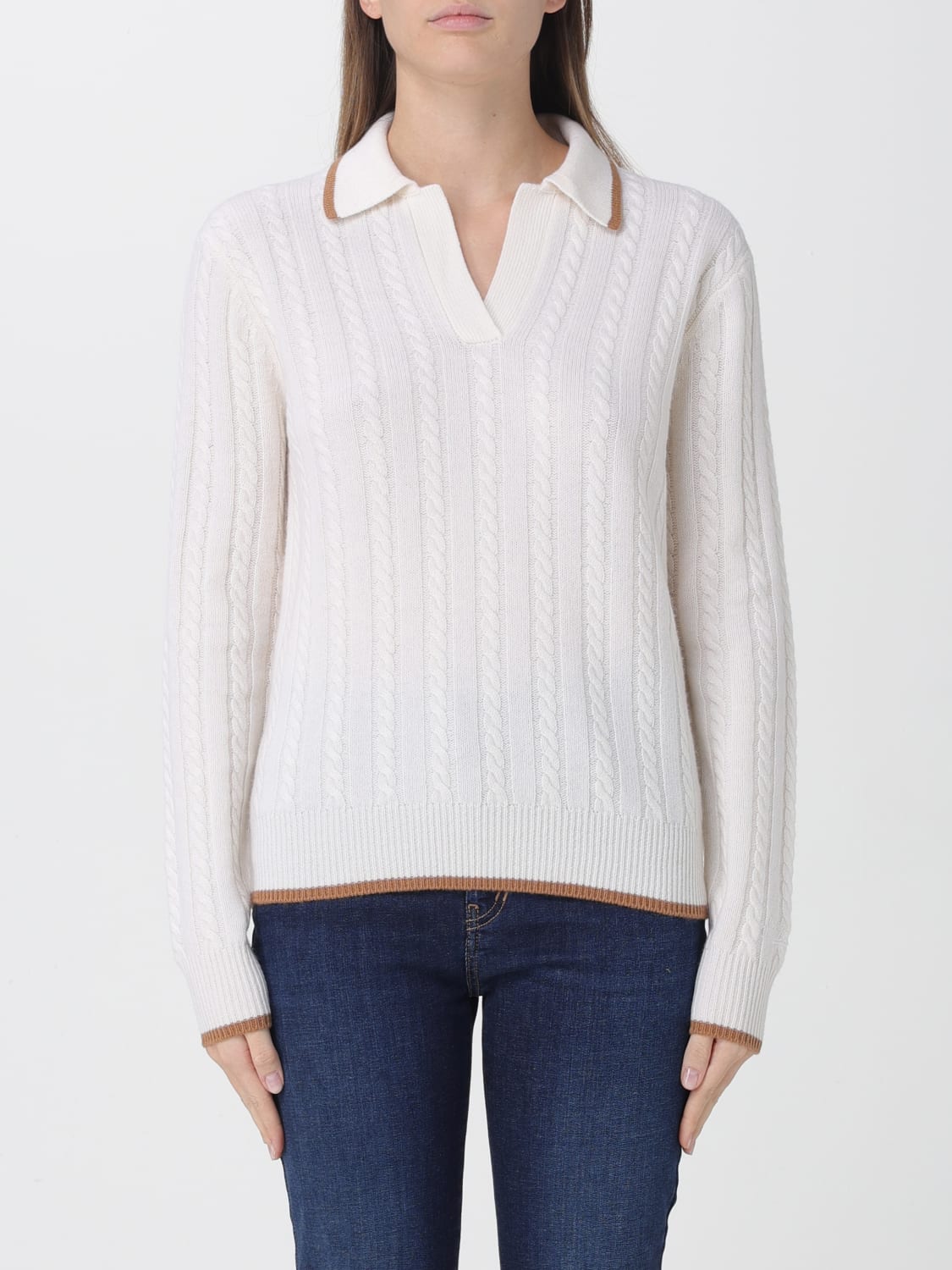 MC2 SAINT BARTH POLO衫: 毛衣 女士 Mc2 Saint Barth, 白色 - Img 1