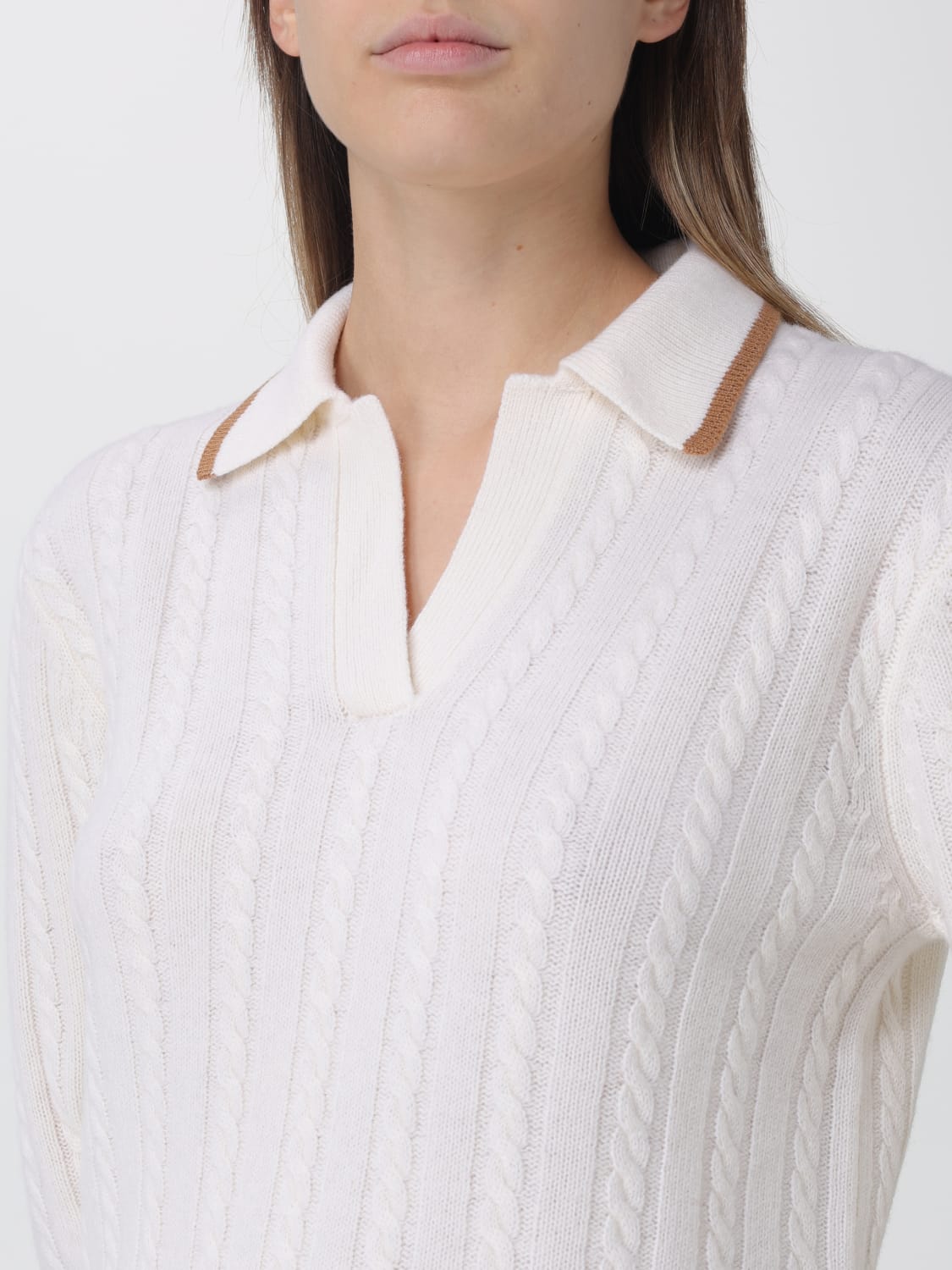 MC2 SAINT BARTH POLO衫: 毛衣 女士 Mc2 Saint Barth, 白色 - Img 3