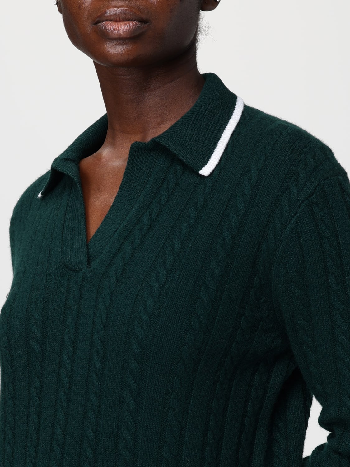 MC2 SAINT BARTH POLO SHIRT: Sweater woman Mc2 Saint Barth, Green - Img 4