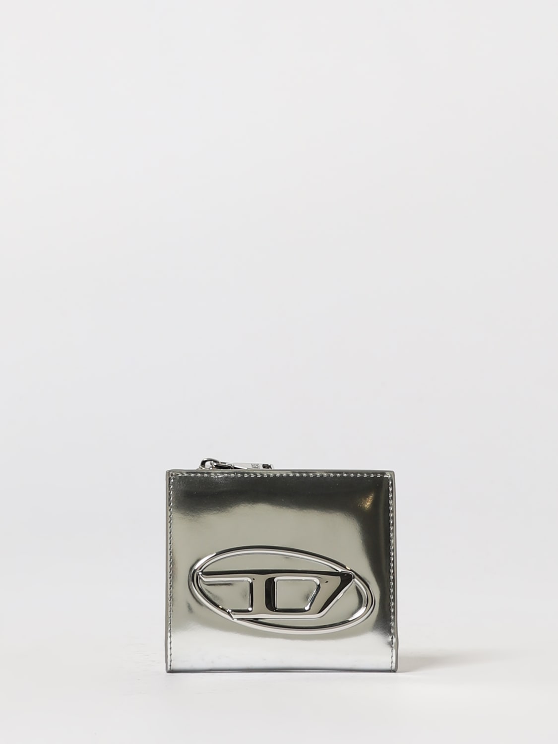 DIESEL WALLET: Wallet woman Diesel, Silver - Img 1