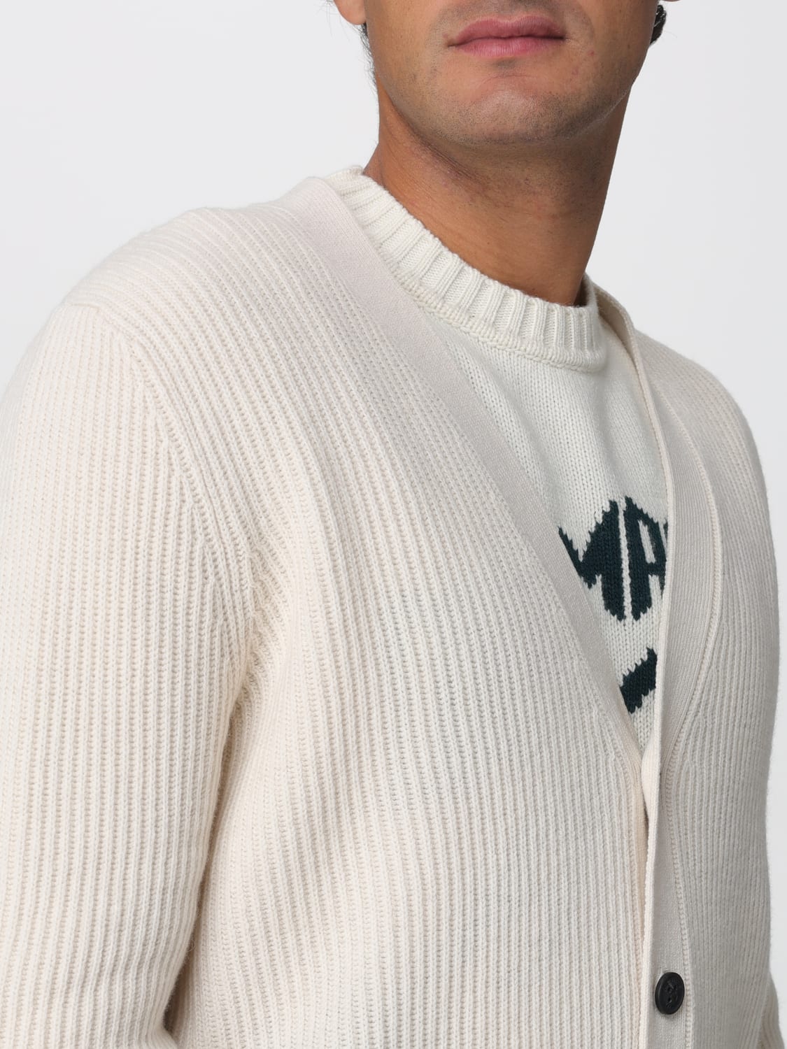 MC2 SAINT BARTH СВИТЕР: Кардиган Мужское Mc2 Saint Barth, Бежевый - Img 4