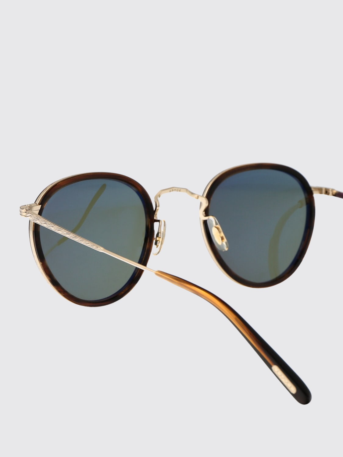 OLIVER PEOPLES OCCHIALI DA SOLE: Occhiali da sole MP-2 Sun Oliver Peoples in titanio ed acetato , Marrone - Img 4