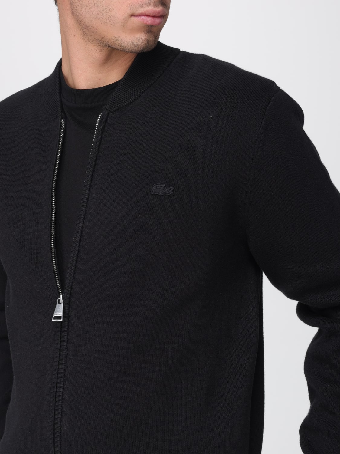 LACOSTE SWEATER: Sweater men Lacoste, Black - Img 4