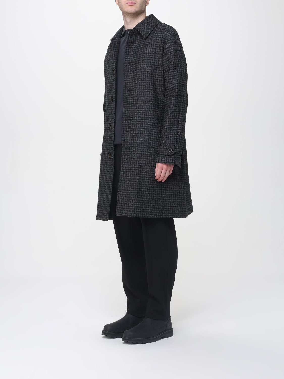 ASPESI MANTEL: Mantel herren Aspesi, Schwarz - Img 3