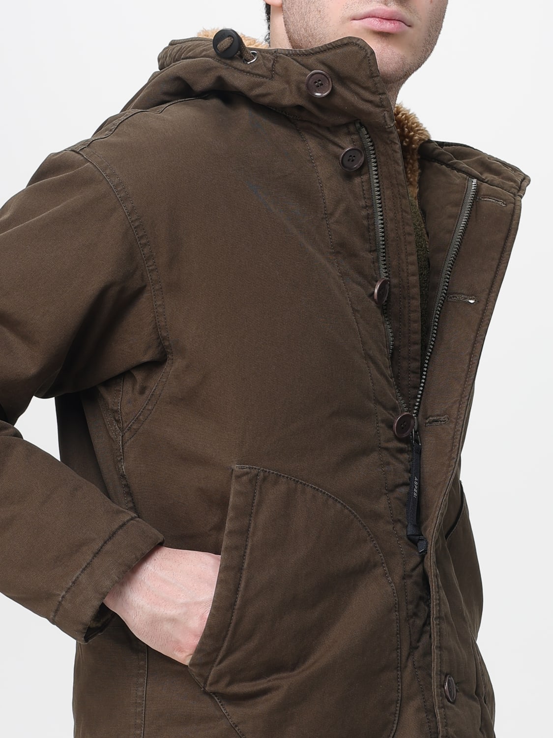 ASPESI MANTEL: Mantel herren Aspesi, Military - Img 4