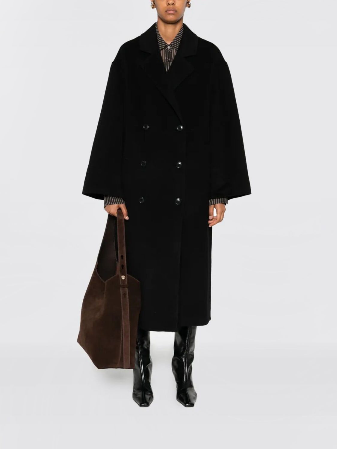 LOULOU DE SAISON MANTEL: Mantel damen Loulou De Saison, Schwarz - Img 1