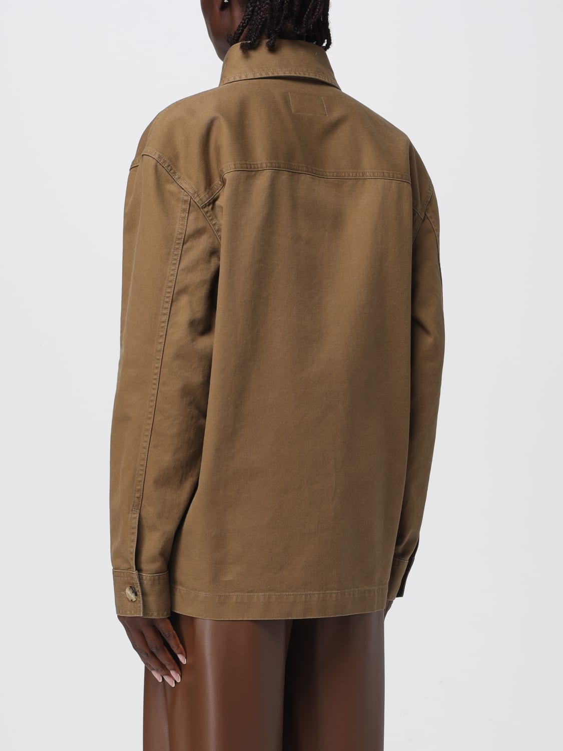 SAINT LAURENT JACKET: Shirt woman Saint Laurent, Beige - Img 3