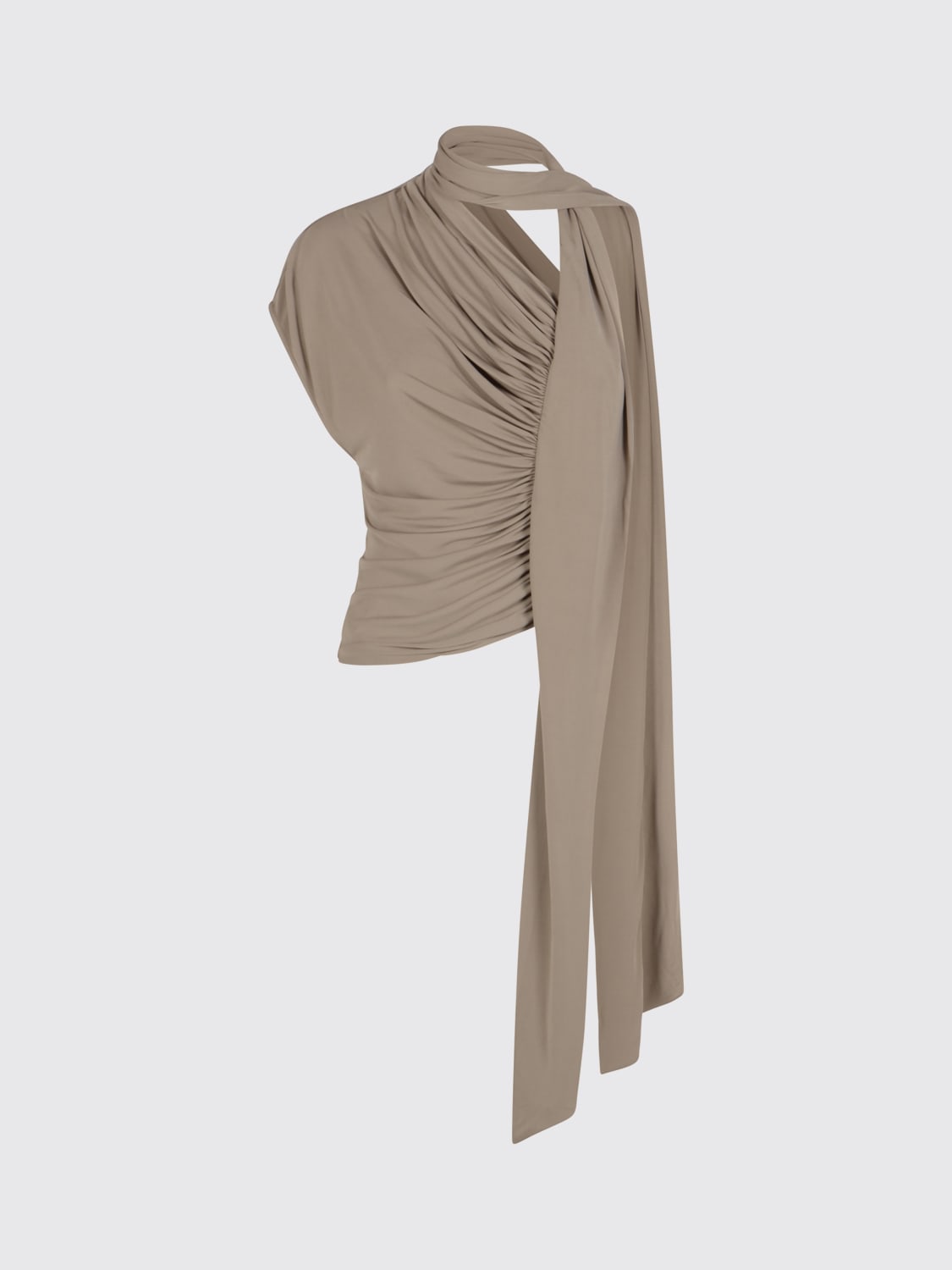 CHRISTOPHER ESBER TOP: Top femme Christopher Esber, Marron - Img 1