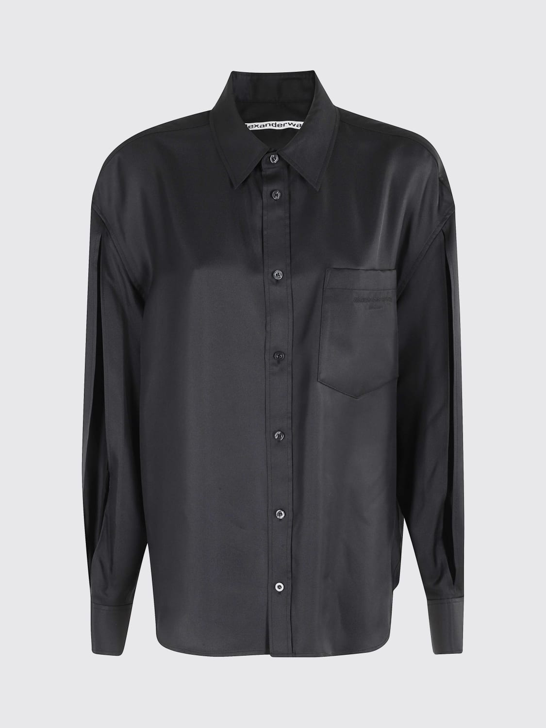 ALEXANDER WANG CAMICIA: Camicia di seta Alexander Wang, Nero - Img 1