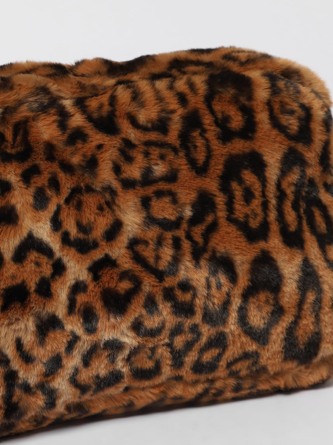 APPARIS ACCESSORI BEAUTY: Beauty case Apparis in pelliccia sintetica stampa animalier , Marrone - Img 3