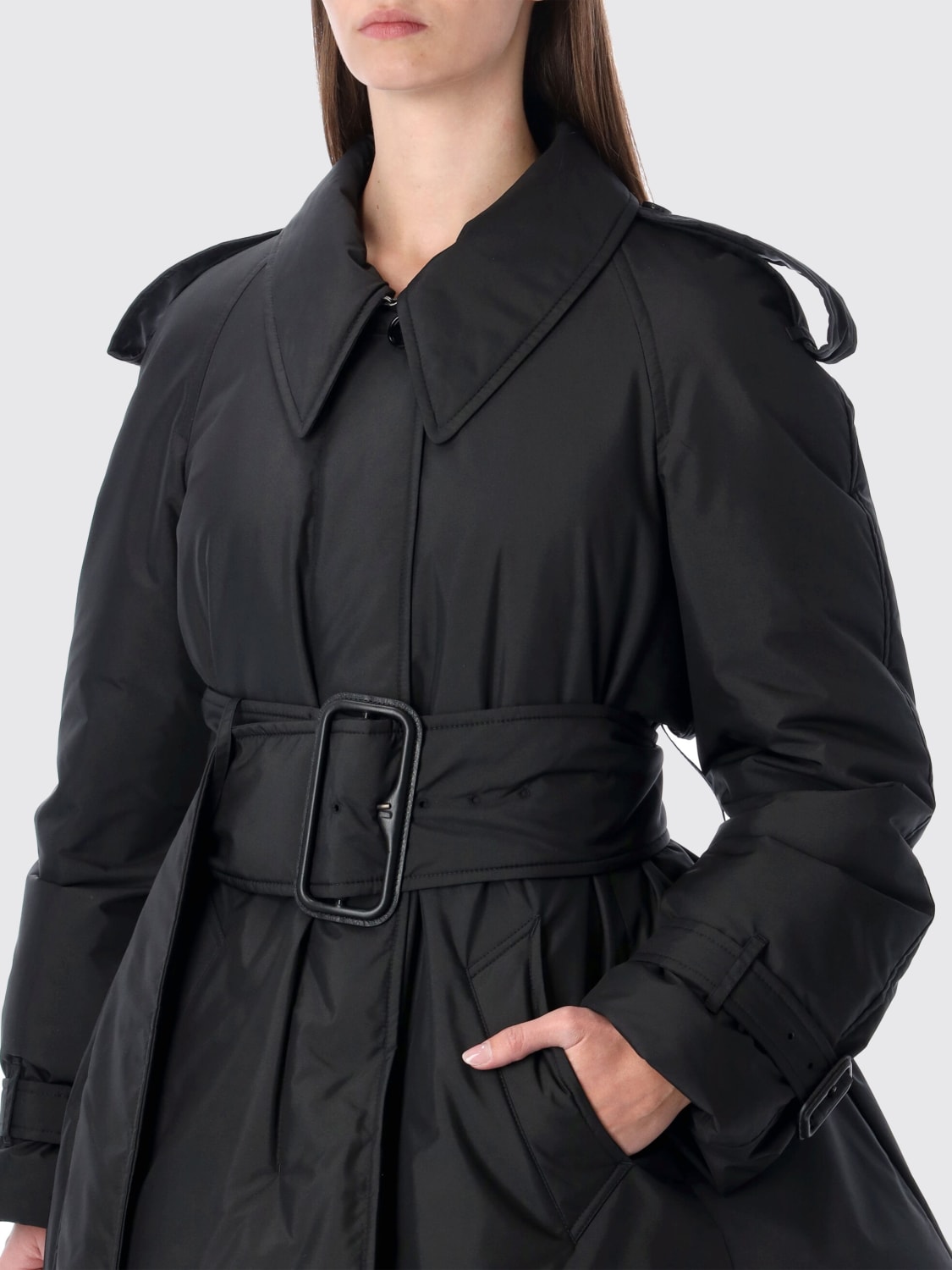 BURBERRY JACKET: Jacket woman Burberry, Black - Img 3