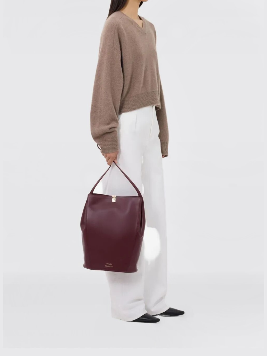 LOULOU DE SAISON SWEATER: Sweater woman Loulou De Saison, Dove Grey - Img 2