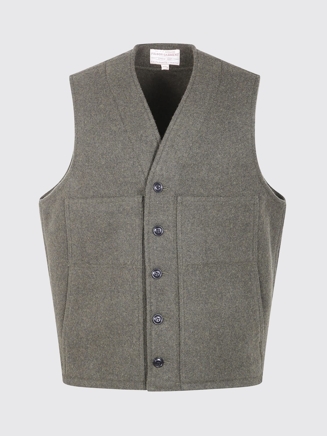 FILSON GILET: Gilet homme Filson, Vert - Img 1