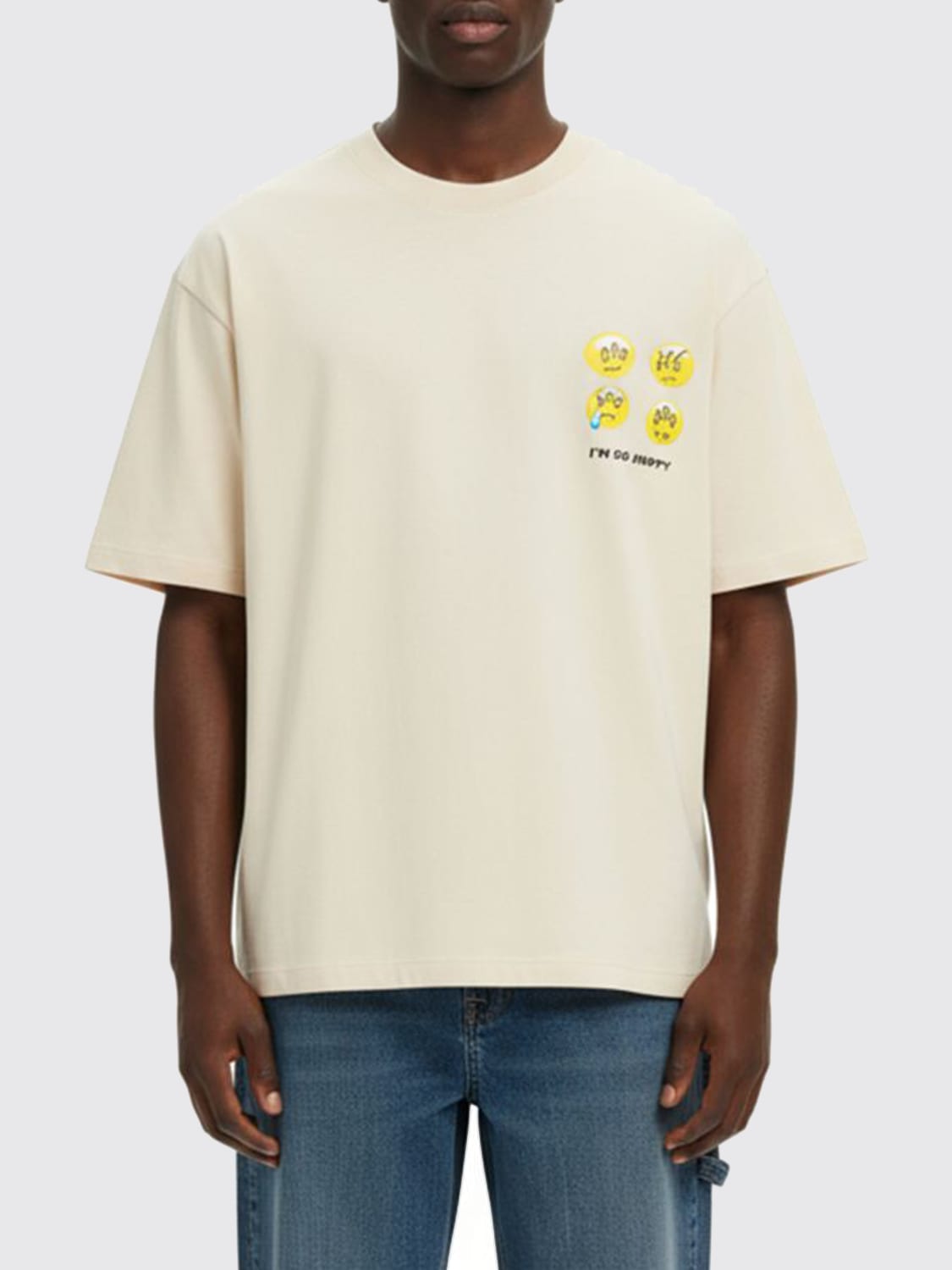 BARROW T-SHIRT: T-shirt men Barrow, Cream - Img 1