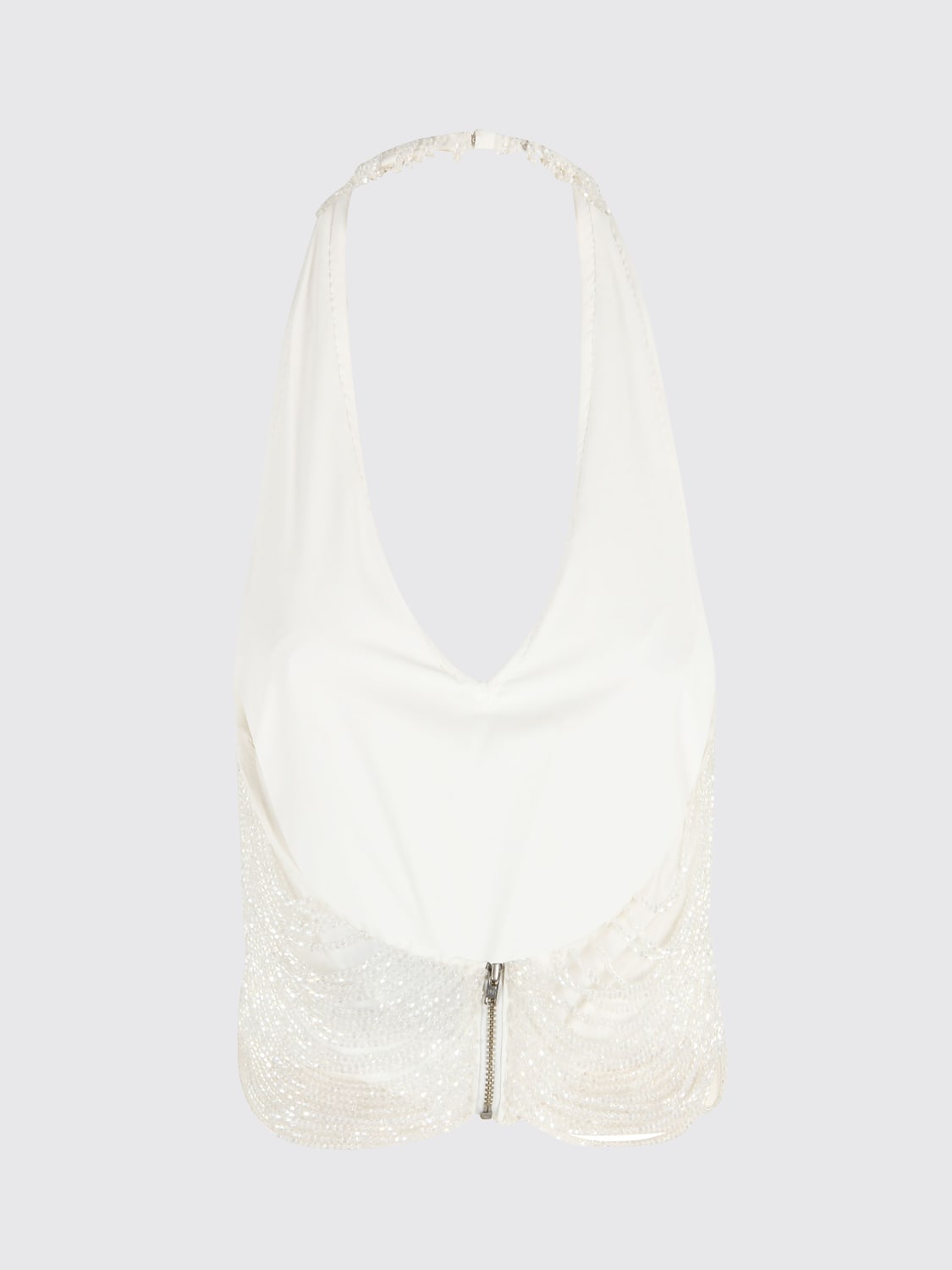 GIUSEPPE DI MORABITO TOP: Top femme Giuseppe Di Morabito, Blanc - Img 2