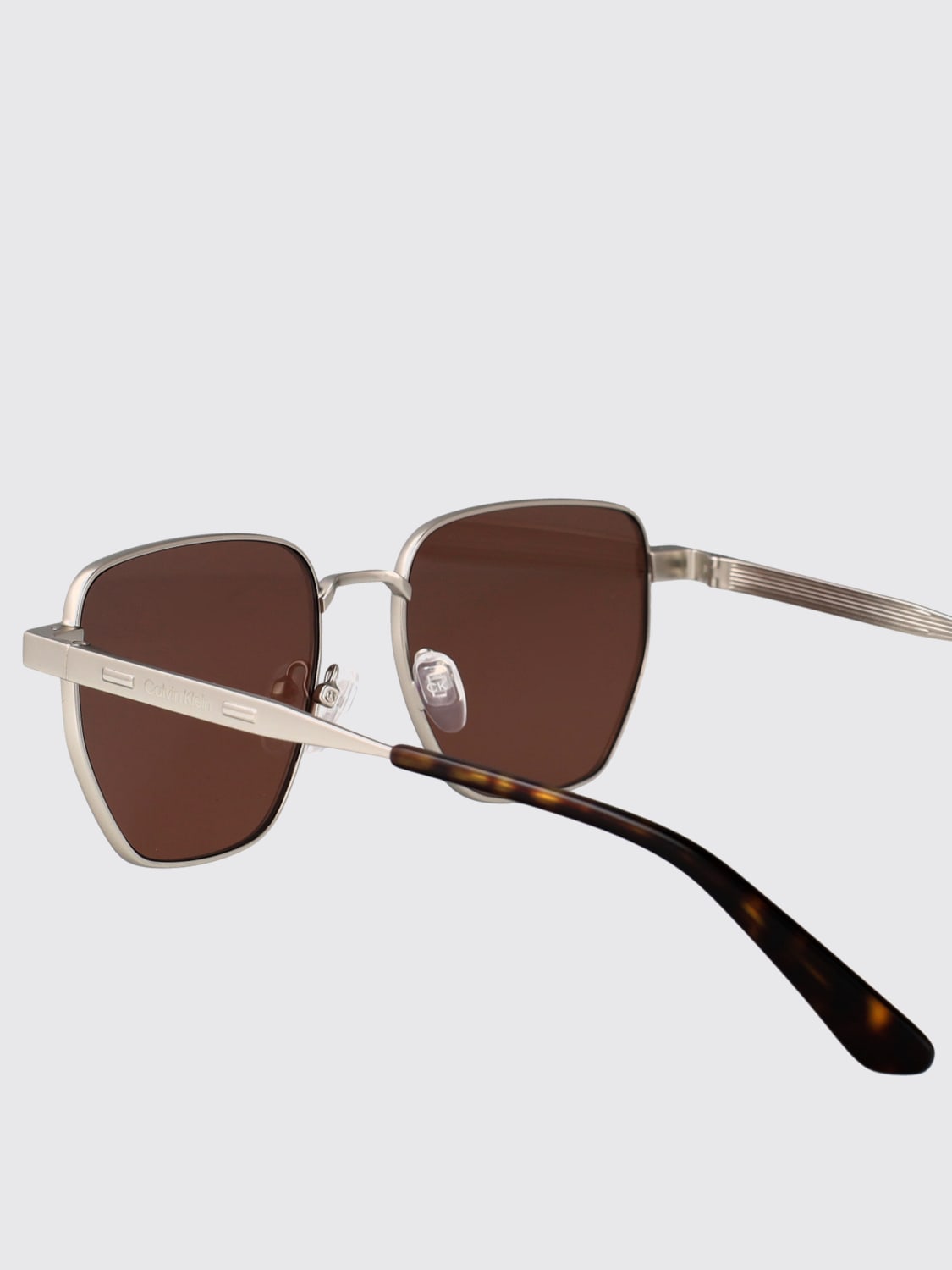 CALVIN KLEIN SUNGLASSES: Sunglasses men Calvin Klein, Silver - Img 4