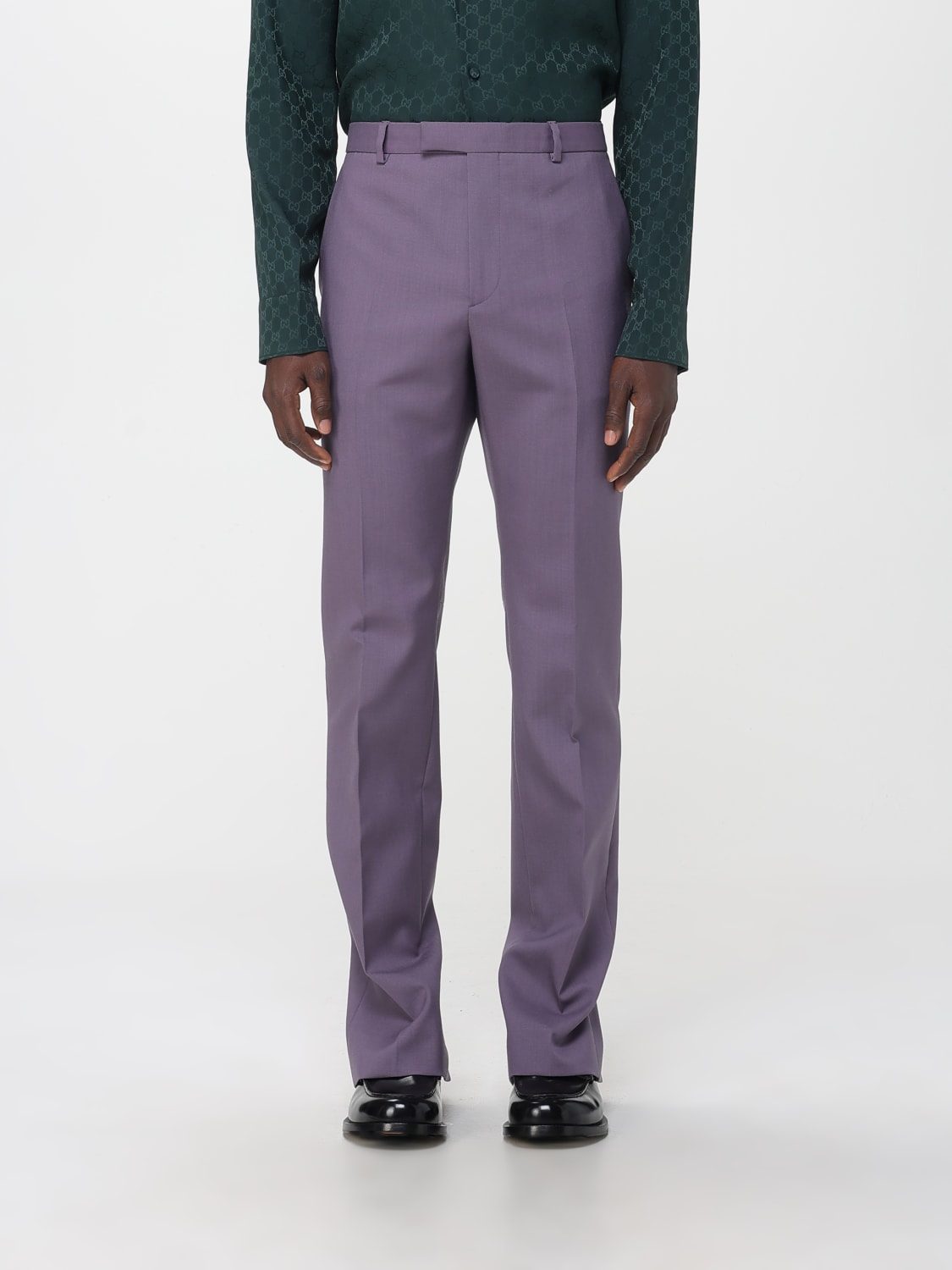 GUCCI PANTS: Pants men Gucci, Violet - Img 1