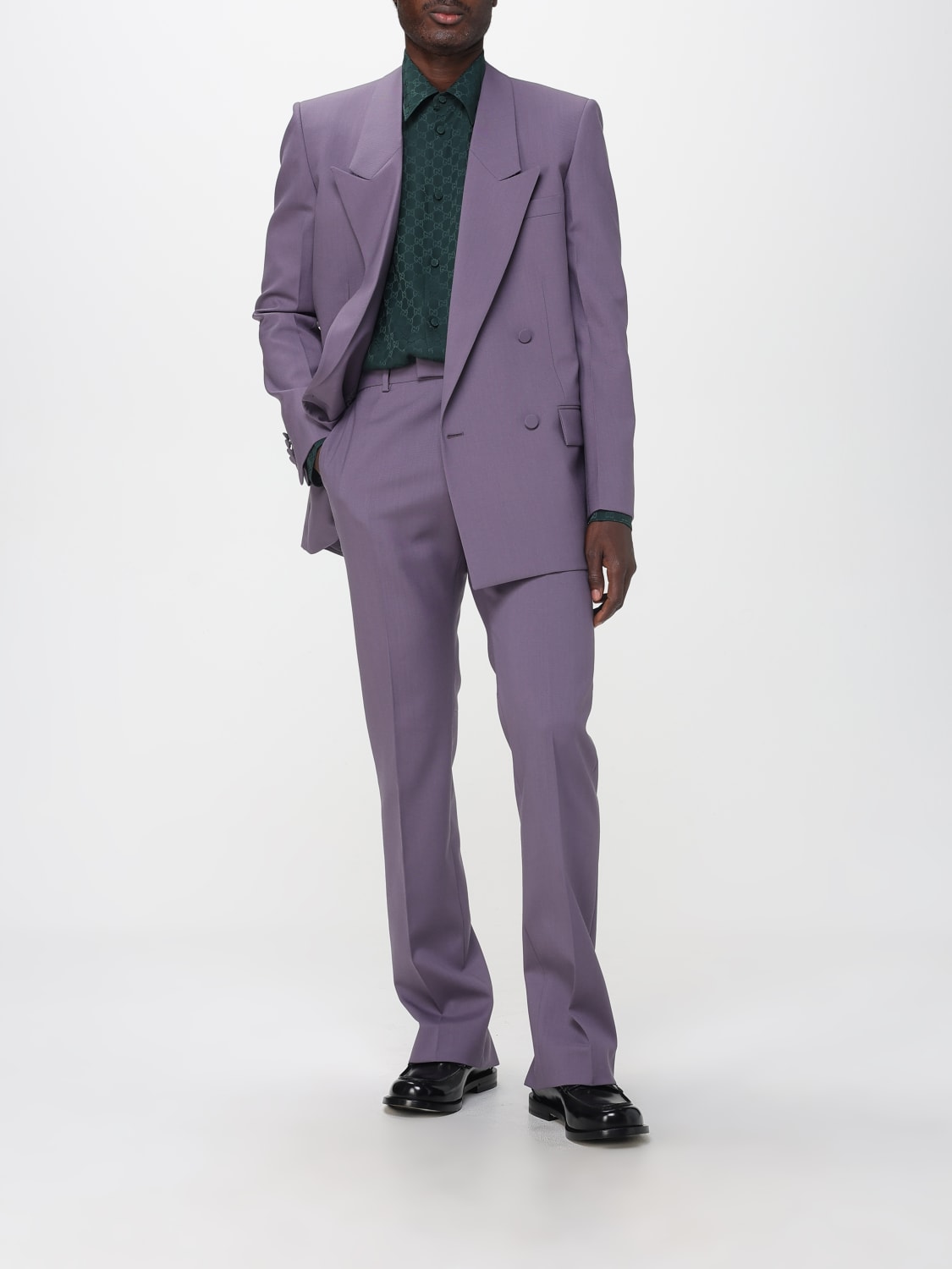 GUCCI PANTS: Pants men Gucci, Violet - Img 2