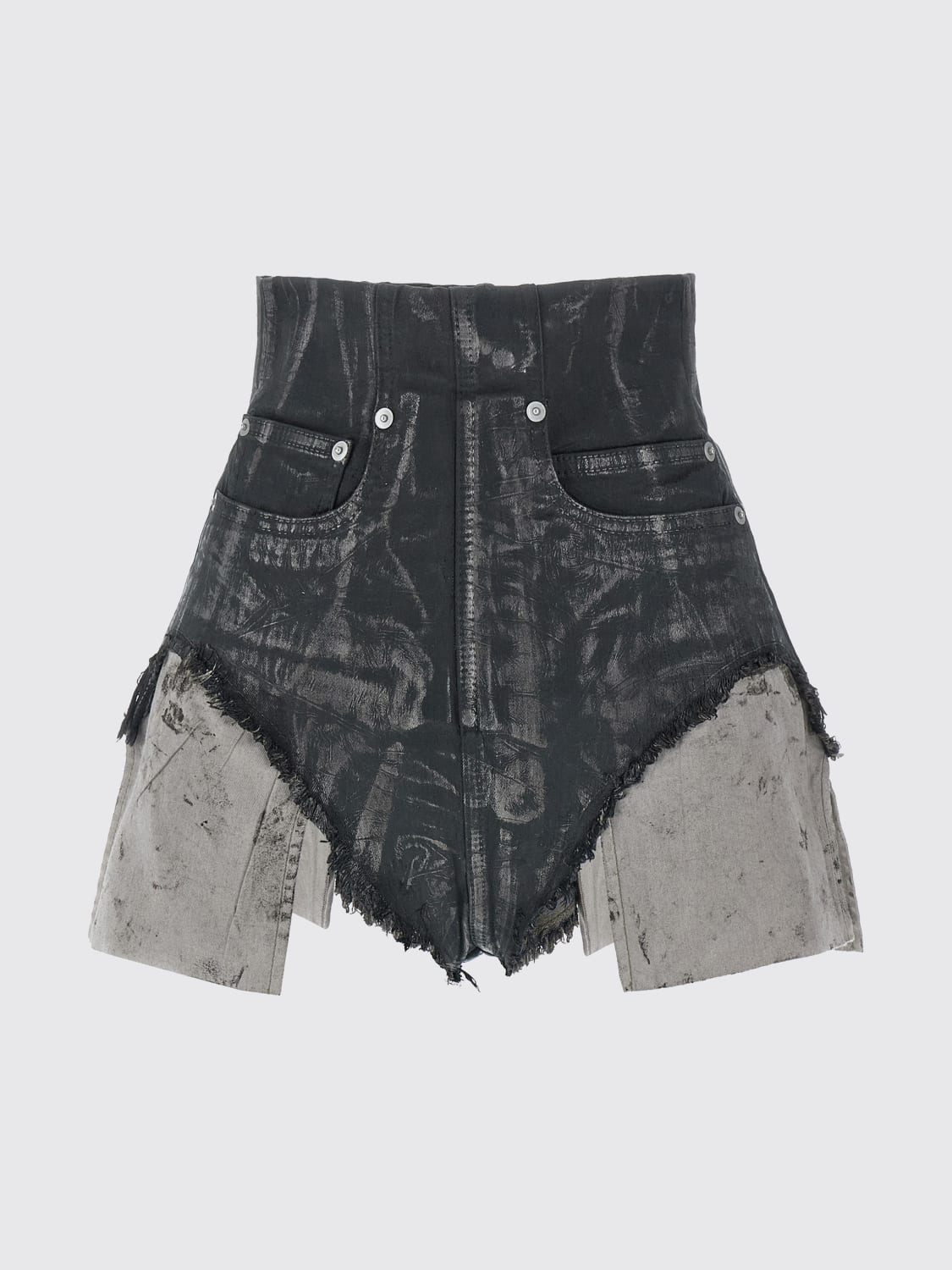 RICK OWENS DRKSHDW SHORT: Short femme Rick Owens Drkshdw, Marron - Img 1