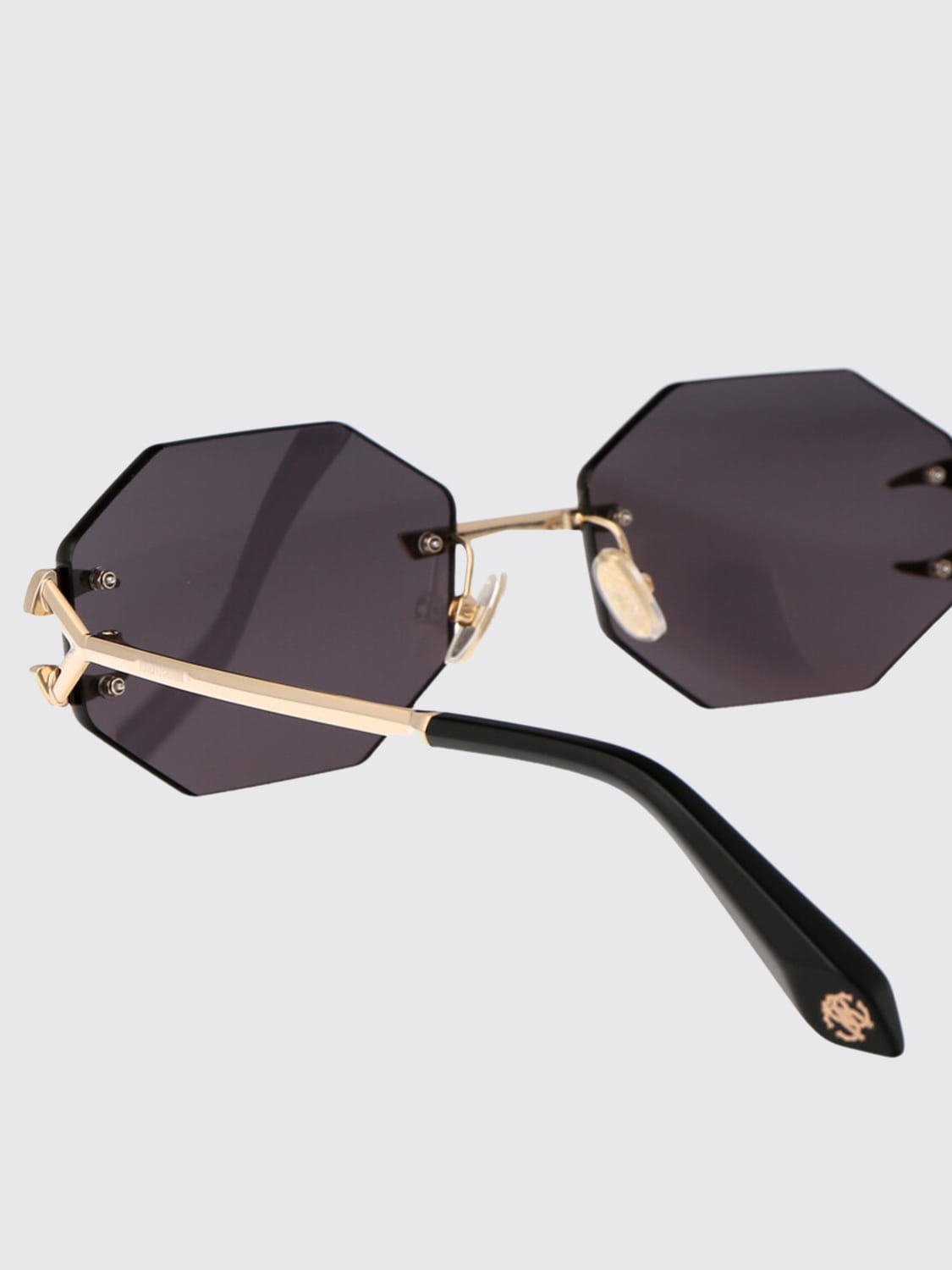 ROBERTO CAVALLI OCCHIALI DA SOLE: Occhiali da sole SRC005 Roberto Cavalli in metallo , Oro - Img 4